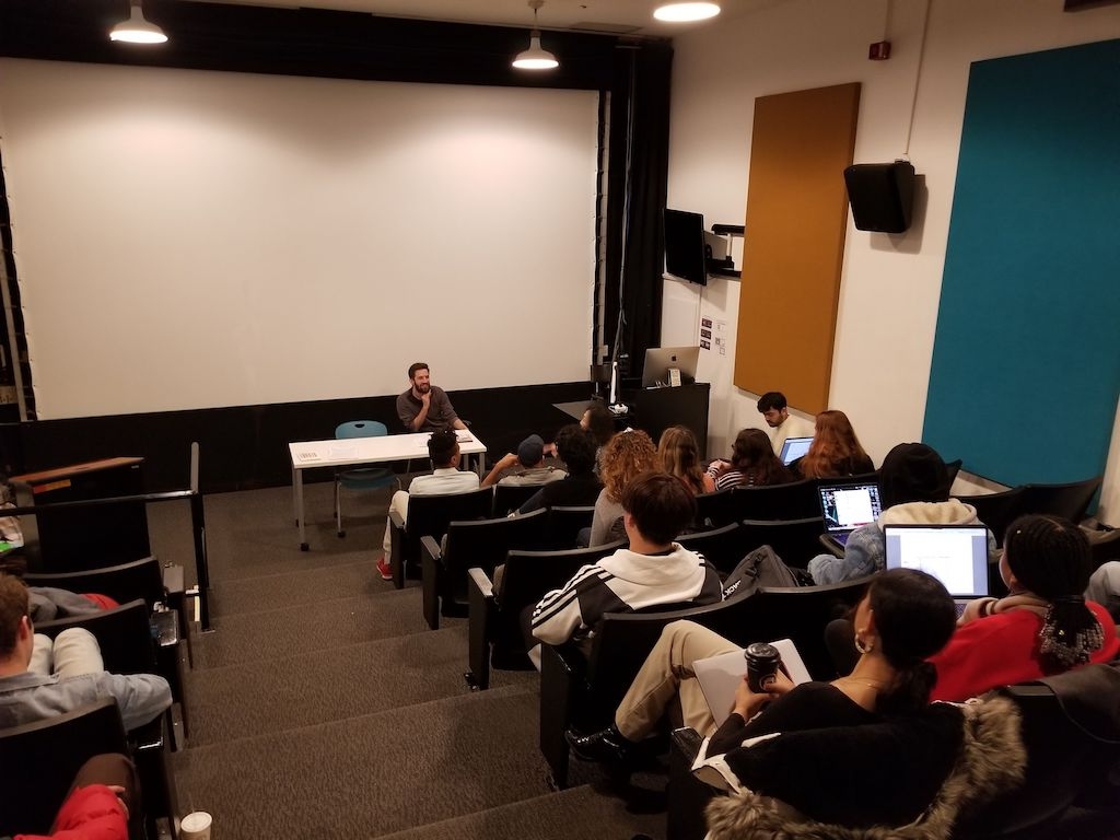 Nicholas Brennan talks to the Sight and Sound: Documentary class